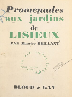 cover image of Promenades aux jardins de Lisieux